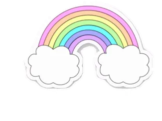 adorno torta arco iris