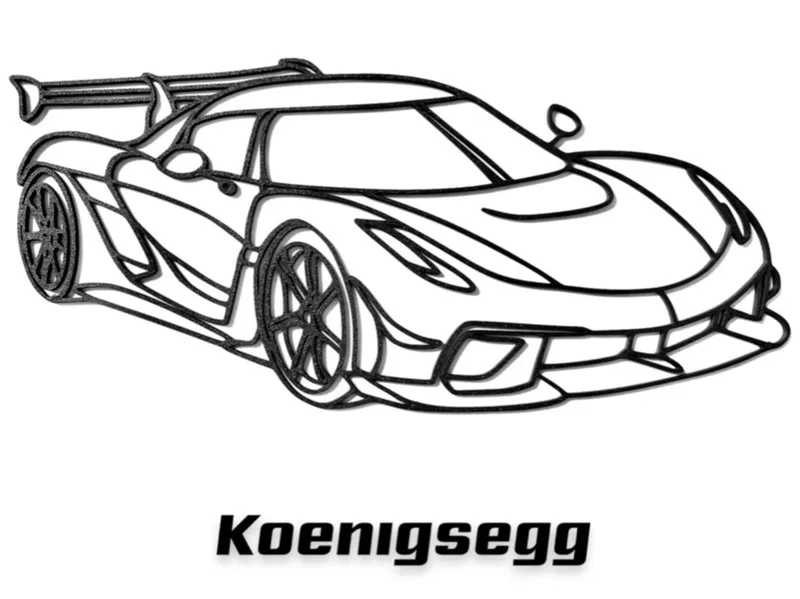 Koenigsegg Jesko Wall art 