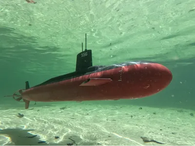 Rubberband powered submarine