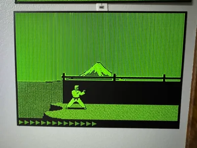 Karateka Initial Play Screen Apple // version