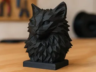 Fluffy Low Poly Cat