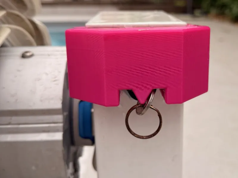 Bloque clef volet piscine