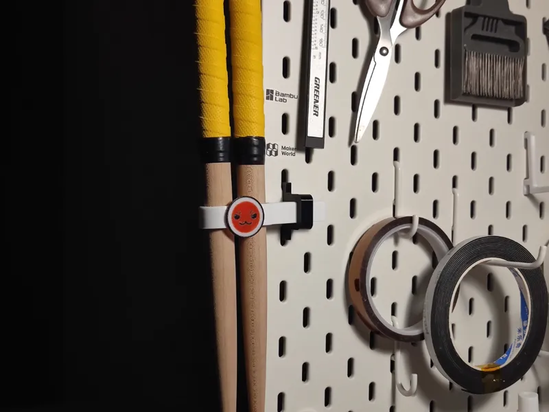 太鼓之达人--鼓棒支架 for IKEA skadis pegboard