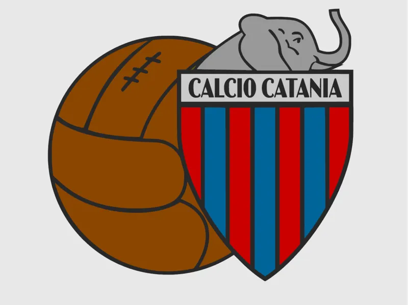 Calcio Catania old logo keychan portachiavi