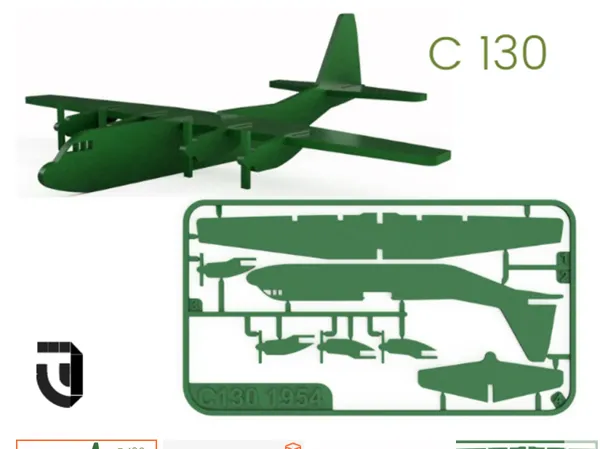 Carte-maquette avion C-130