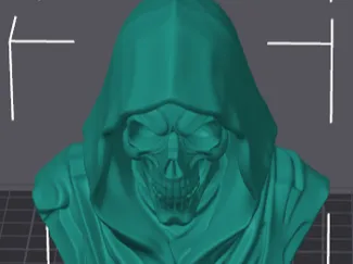 Reaper Skull Bust – A Estátua Sombria