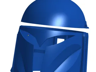 Bo Katan Helmet - Split for quicker printing