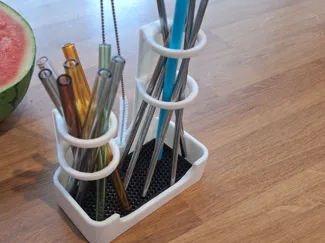 Drip Tray for Drinking Straws