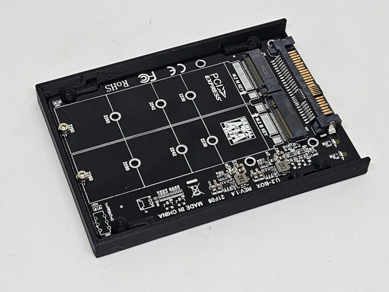 U.2 Sff-8639 to M.2 nvme adapter case - 21f06