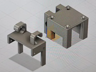 Upgrade ender 3 - fixador de cabos a esquerda