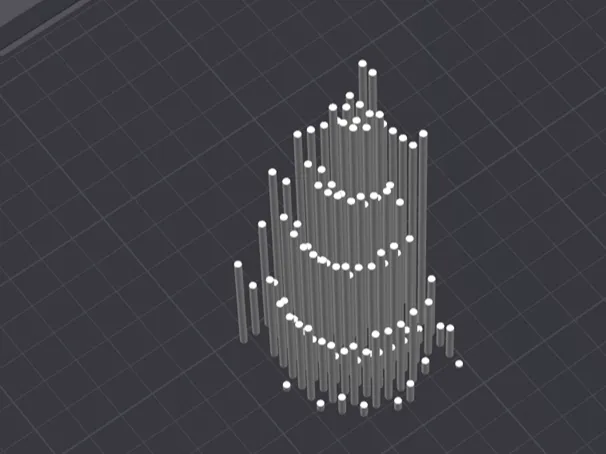 cylinder from 2x2x1 to 2x2x100
