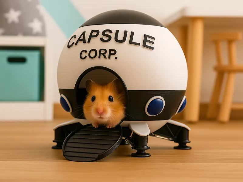 Capsule Corp Ship - Dragonball - Small pet house
