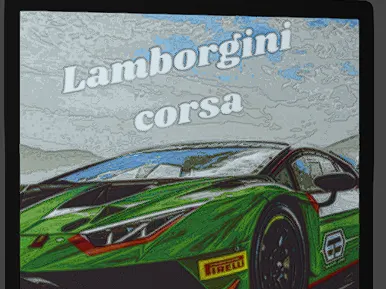 Lamborghini Corsa Lithophane Wall Art