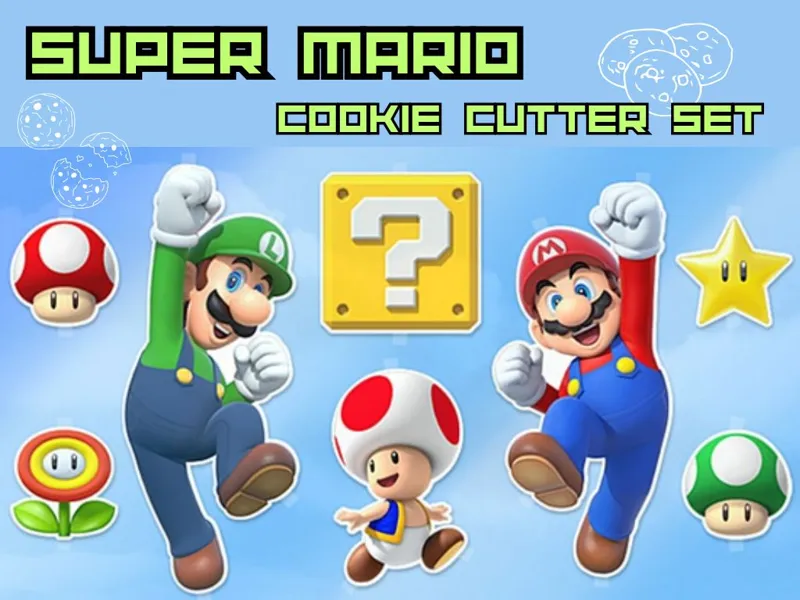 Super Mario cookie cutter set