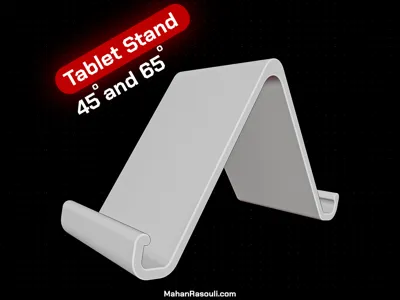 2-in-1 Vertical Tablet Stand (45° & 65° Angles)