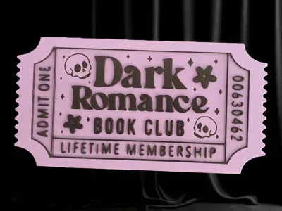 Dark Romance Book Club - Book Shelf Charm