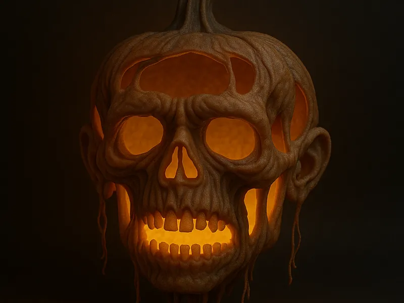 “Pumpkin Shrunken Head”