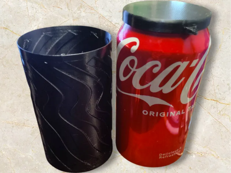 Wavy Soda 12 oz Can Koozie Cooler TPU Vase Mode