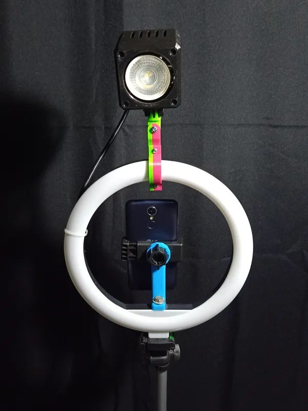soporte para aro de luz led