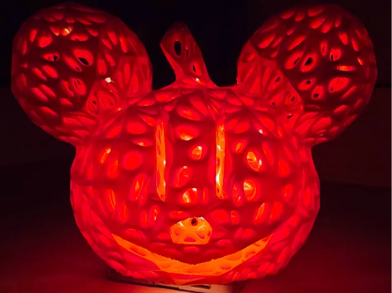 Mickey Pumpkin tea light