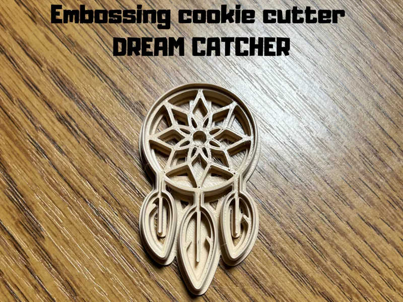 Embossing cookie cutter dream catcher 