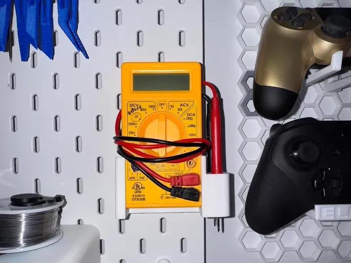 Ikea Skadis Multimeter Mount for DT830B