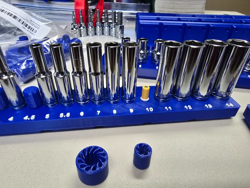 Gridfinity Universal 1/4" Metric Socket Organizers