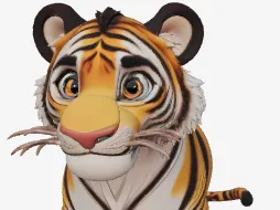 Little Tiger Figure Model