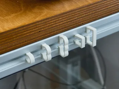 3030 aluminum profile fixing and cable management clip
