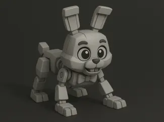 Robo bunny without head