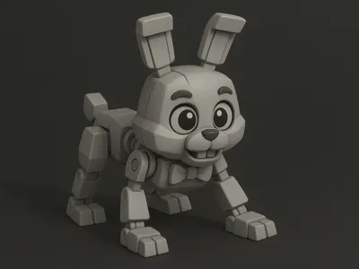 Robo bunny without head