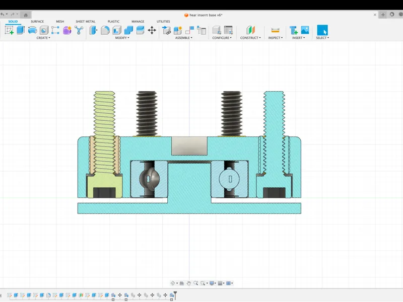 heat insert base 