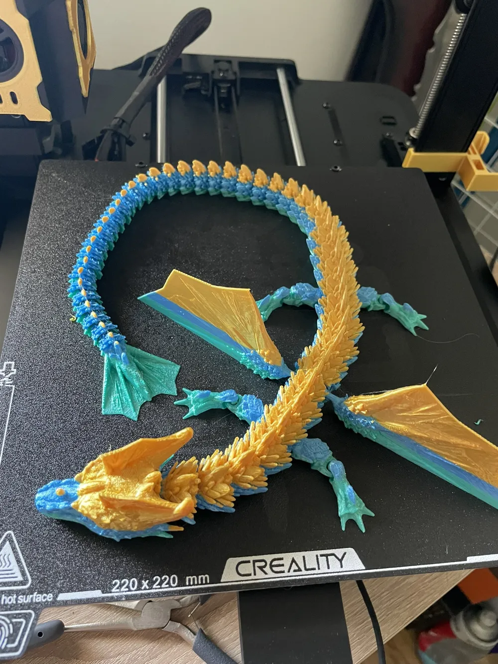 Articulated Water Dragon - Free 3D Print Model - MakerWorld