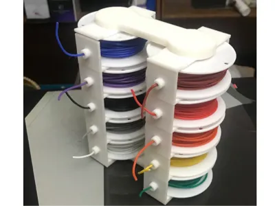 Dual Stack of Cable Spool Holders