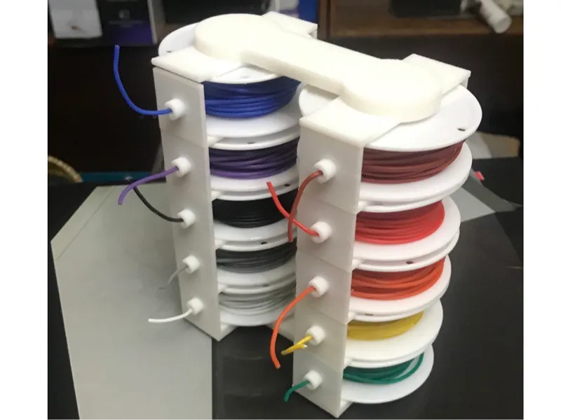 Dual Stack of Cable Spool Holders