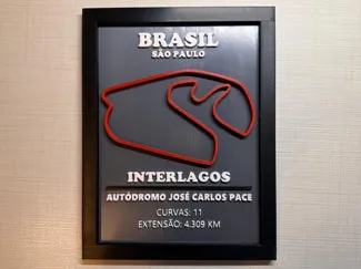QUADRO CIRCUITO PISTA INTERLAGOS FORMULA 1 - F1