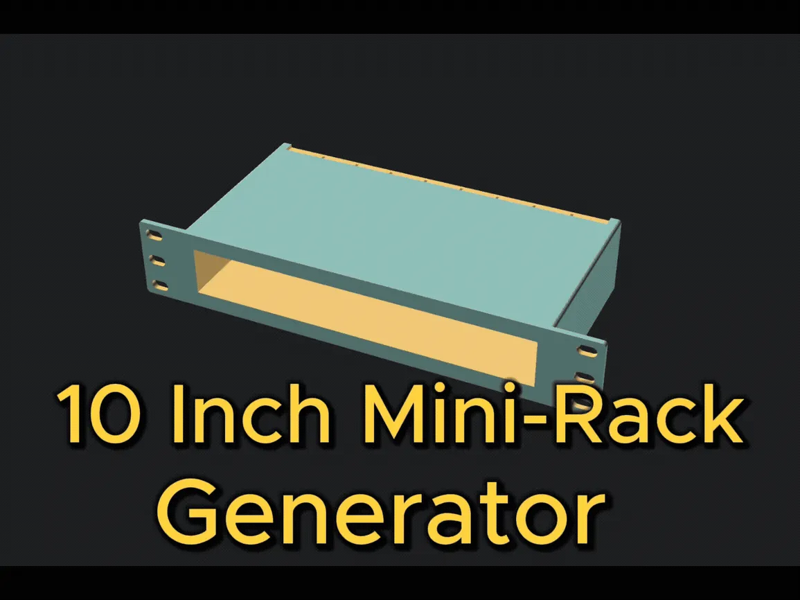 10 Inch Mini Rack Generator - Free 3D Print Model - MakerWorld