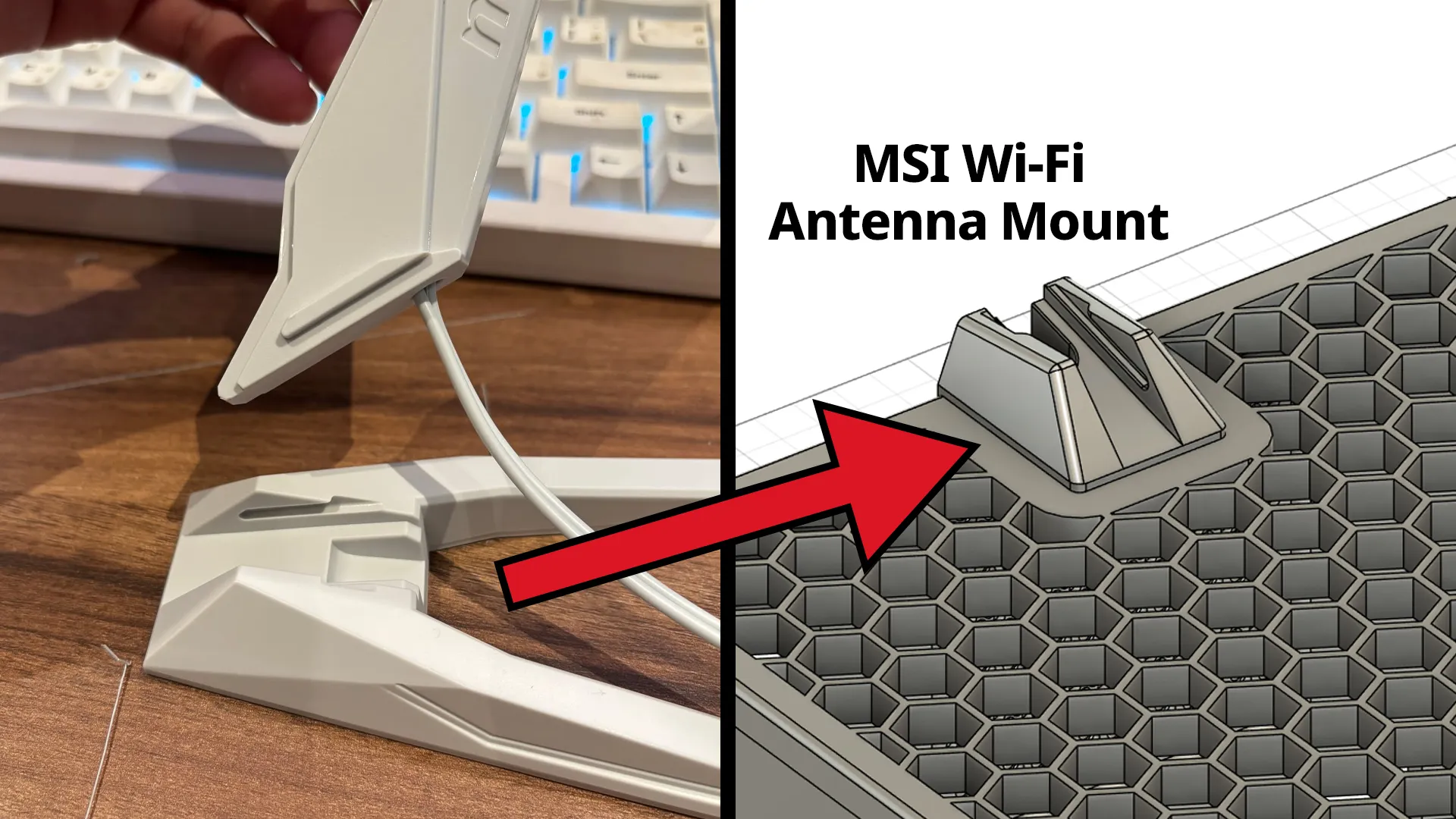 MSI Wi-Fi Antenna Mount 3D Model