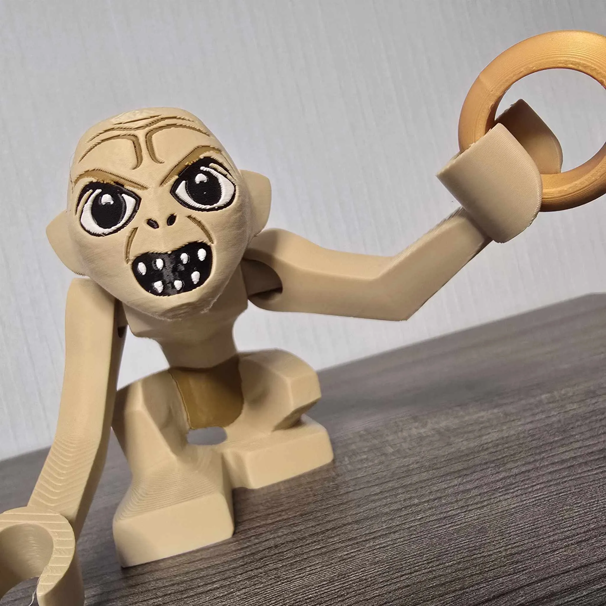 Gollum - Lord of the Rings * 500% ~13cm - Free 3D Print Model - MakerWorld