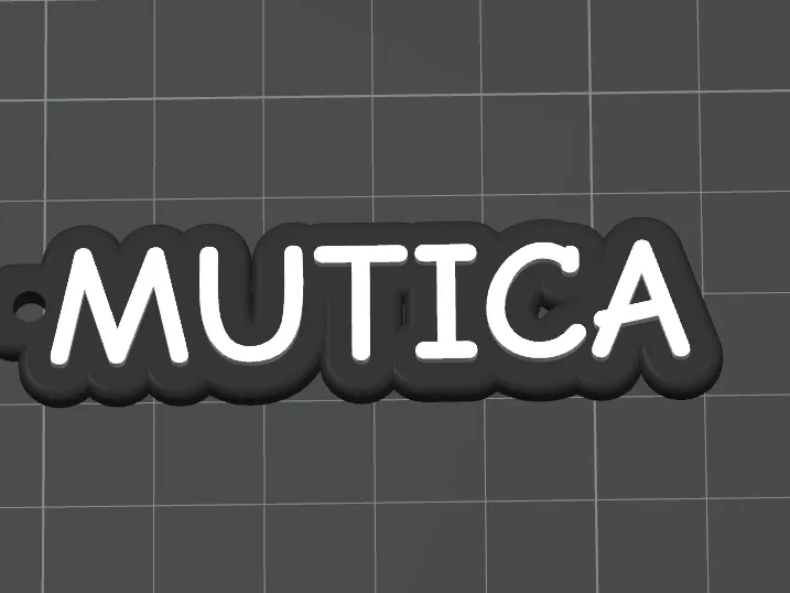 Customizable Keychain with Text, Extension & Hole