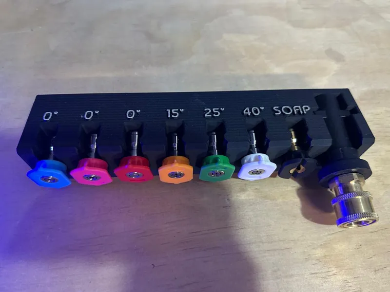 pressure washer nozzle organizer