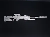 Maquette décorative de fusil de précision futuriste — photo 1