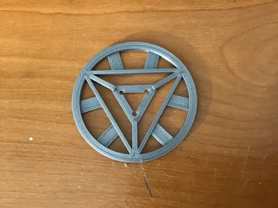 Flat Arc Reactor Iron Man Keychain
