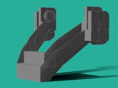 Robot jaw Low Poly