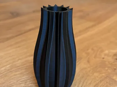 Ribbed Vase