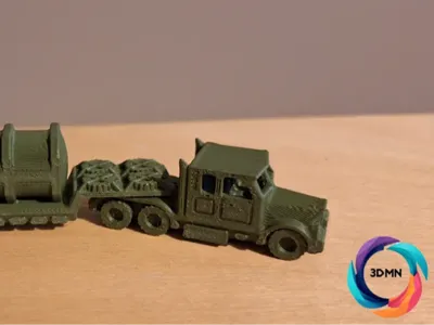 Mini Truck with Trailer Resized 8mm wide