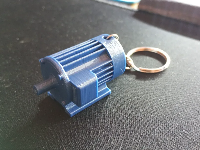 Electric motor keychain