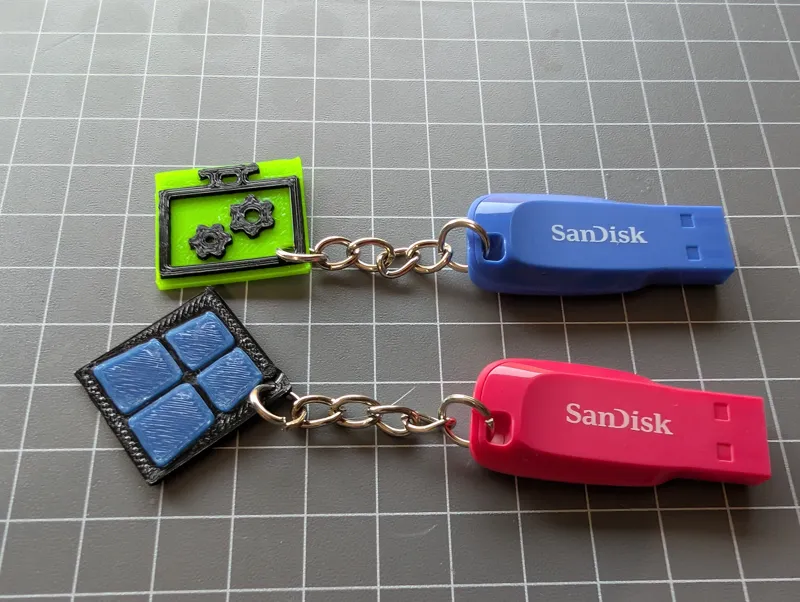 USB Stick Keyrings - WIndows 11