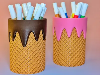 Ice Cream Cone Pen Holder