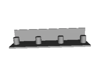 Vacuum Attachment Wall Mounted Holder